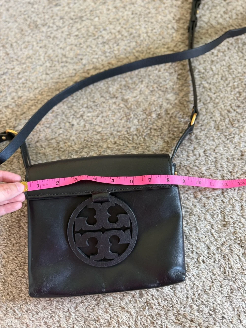 Tory Burch Miller Flap Crossbody in Black